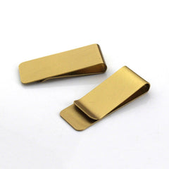 C 1pcs High Quality Brass Metal Money Clip  Cash Clamp Holder Portable Money Clip Wallet Purse for Pocket Metal Money Holder