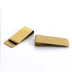 C 1pcs High Quality Brass Metal Money Clip  Cash Clamp Holder Portable Money Clip Wallet Purse for Pocket Metal Money Holder