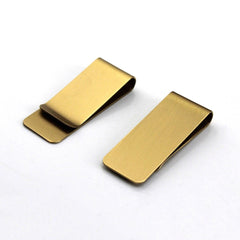 C 1pcs High Quality Brass Metal Money Clip  Cash Clamp Holder Portable Money Clip Wallet Purse for Pocket Metal Money Holder