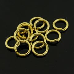 20pcs Solid brass Open O ring seam Round jump ring Garments shoes Leather craft bag Jewelry findings repair connectors