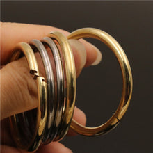 Afbeelding in Gallery-weergave laden, C 2 pcs Brass/stainless steel Lock O Ring Key Ring loop Quick release keychain loop split rings