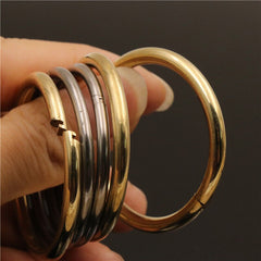 C 2 pcs Brass/stainless steel Lock O Ring Key Ring loop Quick release keychain loop split rings