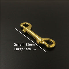 Solid brass Double End Snap Hook Bolt Trigger Clip Heavy Duty Luggage Pet Rope Leashes Clip High Strength