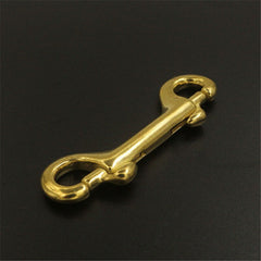 Solid brass Double End Snap Hook Bolt Trigger Clip Heavy Duty Luggage Pet Rope Leashes Clip High Strength