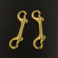 Solid brass Double End Snap Hook Bolt Trigger Clip Heavy Duty Luggage Pet Rope Leashes Clip High Strength