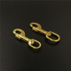 Brass Swivel Eye Trigger Bolt Snap Hook for Webbing Leather Craft Bag Strap Belt Hook Clasp Pet Dog Leashes Clip Heavy Duty