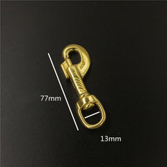 Brass Swivel Eye Trigger Bolt Snap Hook for Webbing Leather Craft Bag Strap Belt Hook Clasp Pet Dog Leashes Clip Heavy Duty