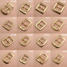 Carregar imagem no visualizador da galeria, 1pcs Brass Cast 40mm Belt Buckle End Bar Heel bar Buckle Single Pin Heavy-duty For 37mm-39mm Belts Leather Craft Accessories