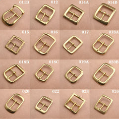 1pcs Brass Cast 40mm Belt Buckle End Bar Heel bar Buckle Single Pin Heavy-duty For 37mm-39mm Belts Leather Craft Accessories