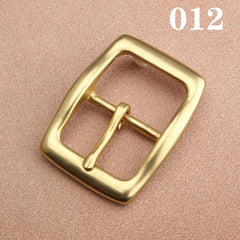 1pcs Brass Cast 40mm Belt Buckle End Bar Heel bar Buckle Single Pin Heavy-duty For 37mm-39mm Belts Leather Craft Accessories