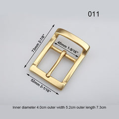 1pcs Brass Cast 40mm Belt Buckle End Bar Heel bar Buckle Single Pin Heavy-duty For 37mm-39mm Belts Leather Craft Accessories