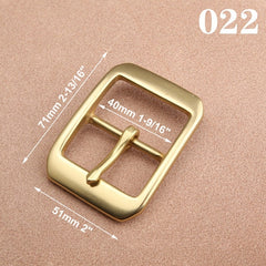 1pcs Brass Cast 40mm Belt Buckle End Bar Heel bar Buckle Single Pin Heavy-duty For 37mm-39mm Belts Leather Craft Accessories