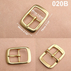 1pcs Brass Cast 40mm Belt Buckle End Bar Heel bar Buckle Single Pin Heavy-duty For 37mm-39mm Belts Leather Craft Accessories