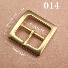 1pcs Brass Cast 40mm Belt Buckle End Bar Heel bar Buckle Single Pin Heavy-duty For 37mm-39mm Belts Leather Craft Accessories