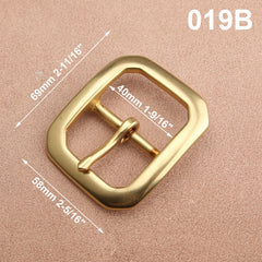 1pcs Brass Cast 40mm Belt Buckle End Bar Heel bar Buckle Single Pin Heavy-duty For 37mm-39mm Belts Leather Craft Accessories