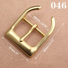 1pcs Brass Cast 40mm Belt Buckle End Bar Heel bar Buckle Single Pin Heavy-duty For 37mm-39mm Belts Leather Craft Accessories