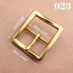 1pcs Brass Cast 40mm Belt Buckle End Bar Heel bar Buckle Single Pin Heavy-duty For 37mm-39mm Belts Leather Craft Accessories