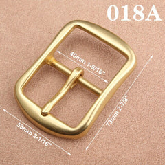 1pcs Brass Cast 40mm Belt Buckle End Bar Heel bar Buckle Single Pin Heavy-duty For 37mm-39mm Belts Leather Craft Accessories