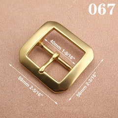 1pcs Brass Cast 40mm Belt Buckle End Bar Heel bar Buckle Single Pin Heavy-duty For 37mm-39mm Belts Leather Craft Accessories