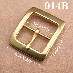 1pcs Brass Cast 40mm Belt Buckle End Bar Heel bar Buckle Single Pin Heavy-duty For 37mm-39mm Belts Leather Craft Accessories