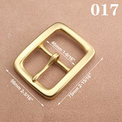 1pcs Brass Cast 40mm Belt Buckle End Bar Heel bar Buckle Single Pin Heavy-duty For 37mm-39mm Belts Leather Craft Accessories