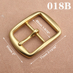 1pcs Brass Cast 40mm Belt Buckle End Bar Heel bar Buckle Single Pin Heavy-duty For 37mm-39mm Belts Leather Craft Accessories