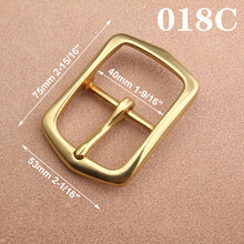 Load image into Gallery viewer, 1pcs Brass Cast 40mm Belt Buckle End Bar Heel bar Buckle Single Pin Heavy-duty For 37mm-39mm Belts Leather Craft Accessories