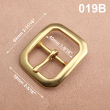 Afbeelding in Gallery-weergave laden, 1pcs Brass Cast 40mm Belt Buckle End Bar Heel bar Buckle Single Pin Heavy-duty For 37mm-39mm Belts Leather Craft Accessories