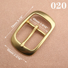 1pcs Brass Cast 40mm Belt Buckle End Bar Heel bar Buckle Single Pin Heavy-duty For 37mm-39mm Belts Leather Craft Accessories