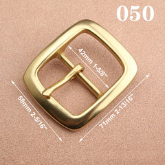 1pcs Brass Cast 40mm Belt Buckle End Bar Heel bar Buckle Single Pin Heavy-duty For 37mm-39mm Belts Leather Craft Accessories