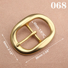 1pcs Brass Cast 40mm Belt Buckle End Bar Heel bar Buckle Single Pin Heavy-duty For 37mm-39mm Belts Leather Craft Accessories