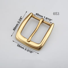 1pcs Brass Cast 40mm Belt Buckle End Bar Heel bar Buckle Single Pin Heavy-duty For 37mm-39mm Belts Leather Craft Accessories