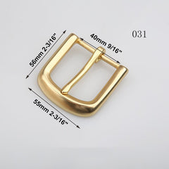 1pcs Brass Cast 40mm Belt Buckle End Bar Heel bar Buckle Single Pin Heavy-duty For 37mm-39mm Belts Leather Craft Accessories