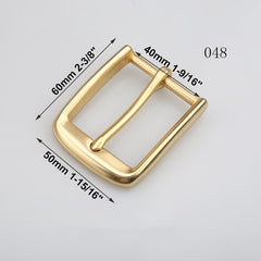 1pcs Brass Cast 40mm Belt Buckle End Bar Heel bar Buckle Single Pin Heavy-duty For 37mm-39mm Belts Leather Craft Accessories