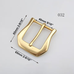 1pcs Brass Cast 40mm Belt Buckle End Bar Heel bar Buckle Single Pin Heavy-duty For 37mm-39mm Belts Leather Craft Accessories