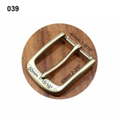 1pcs Brass Cast 40mm Belt Buckle End Bar Heel bar Buckle Single Pin Heavy-duty For 37mm-39mm Belts Leather Craft Accessories