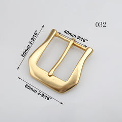 1pcs Brass Cast 40mm Belt Buckle End Bar Heel bar Buckle Single Pin Heavy-duty For 37mm-39mm Belts Leather Craft Accessories