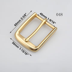 1pcs Brass Cast 40mm Belt Buckle End Bar Heel bar Buckle Single Pin Heavy-duty For 37mm-39mm Belts Leather Craft Accessories