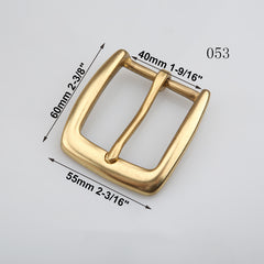 1pcs Brass Cast 40mm Belt Buckle End Bar Heel bar Buckle Single Pin Heavy-duty For 37mm-39mm Belts Leather Craft Accessories