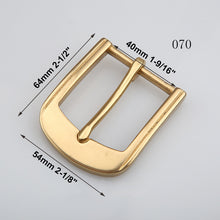 Afbeelding in Gallery-weergave laden, 1pcs Brass Cast 40mm Belt Buckle End Bar Heel bar Buckle Single Pin Heavy-duty For 37mm-39mm Belts Leather Craft Accessories