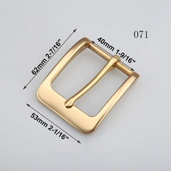 1pcs Brass Cast 40mm Belt Buckle End Bar Heel bar Buckle Single Pin Heavy-duty For 37mm-39mm Belts Leather Craft Accessories