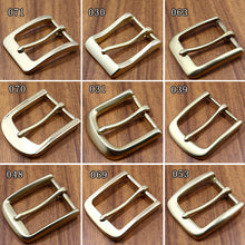 Cargar imagen en el visor de la galería, 1pcs Brass Cast 40mm Belt Buckle End Bar Heel bar Buckle Single Pin Heavy-duty For 37mm-39mm Belts Leather Craft Accessories