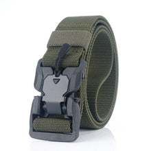 Carregar imagem no visualizador da galeria, Elastic Belt Hard ABS Magnetic Buckle Men Military Tactical Belt High Strength Elastic Nylon Soft No Hole Army Belt