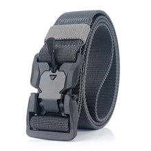 Carica l&#39;immagine nel visualizzatore di Gallery, Elastic Belt Hard ABS Magnetic Buckle Men Military Tactical Belt High Strength Elastic Nylon Soft No Hole Army Belt