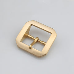 1pcs Solid  Brass 4cm Belt Buckle End Heel Bar Buckle Single/ Double Pin Heavy-duty for Leather Craft Strap Webbing Dog Collar