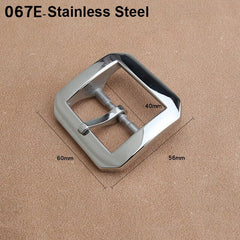 1pcs Solid  Brass 4cm Belt Buckle End Heel Bar Buckle Single/ Double Pin Heavy-duty for Leather Craft Strap Webbing Dog Collar