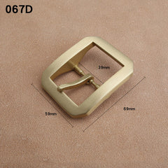 1pcs Solid  Brass 4cm Belt Buckle End Heel Bar Buckle Single/ Double Pin Heavy-duty for Leather Craft Strap Webbing Dog Collar