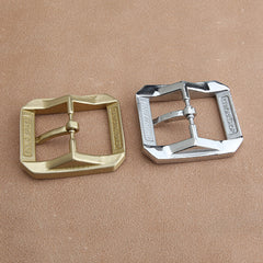 1pcs Solid  Brass 4cm Belt Buckle End Heel Bar Buckle Single/ Double Pin Heavy-duty for Leather Craft Strap Webbing Dog Collar