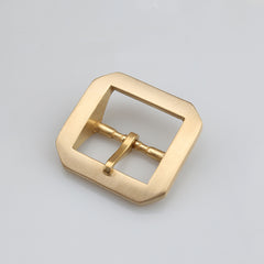 1pcs Solid  Brass 4cm Belt Buckle End Heel Bar Buckle Single/ Double Pin Heavy-duty for Leather Craft Strap Webbing Dog Collar