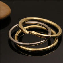 Cargar imagen en el visor de la galería, C 2 pcs Brass/stainless steel Lock O Ring Key Ring loop Quick release keychain loop split rings